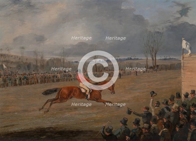Scenes from a Steeplechase: The Winner, ca. 1845. Creator: Henry Thomas Alken.