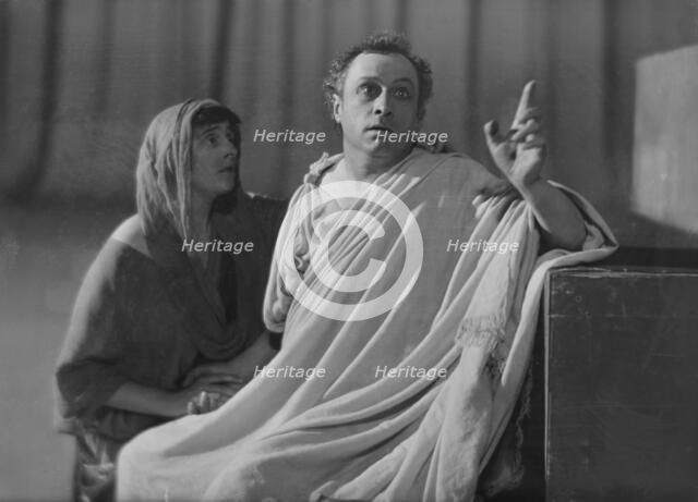 Scenes from Aedipus, a play by Augustin Duncan, between 1915 and 1921. Creator: Arnold Genthe.