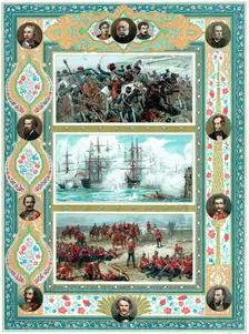 Scenes from British military engagements, c1887