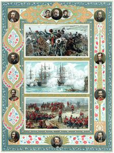 Scenes from British military engagements, c1887