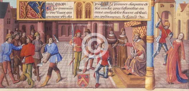 Scenes from Roman history, 1475. Creator: Unknown.