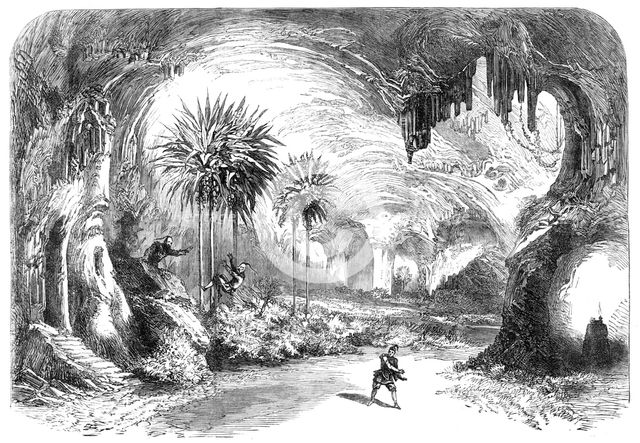 Scenes from the Christmas pantomimes: "Aladdin and the Wonderful Lamp" - the Enchanted..., 1865. Creator: Unknown.