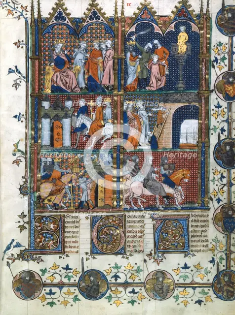 Scenes from the First Crusade, 1096-1099 (14th century). Artist: Unknown
