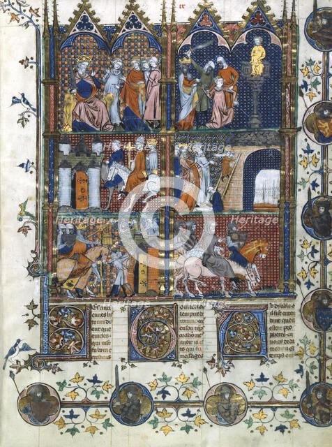 Scenes from the First Crusade, 1096-1099 (14th century). Artist: Unknown