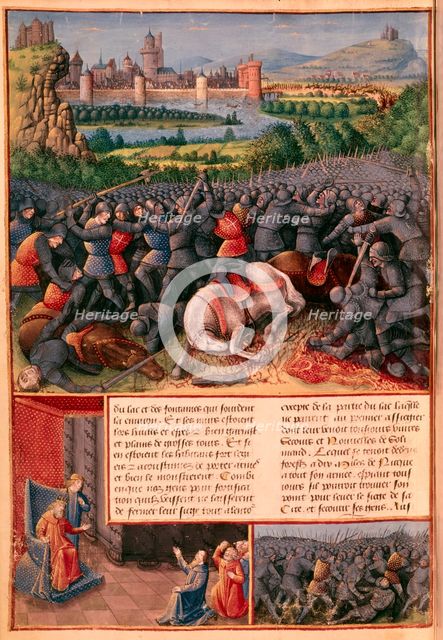 Scenes from the First Crusade, 1096-1099 (c1490). Artist: Sebastian Marmoret