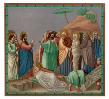 Scenes from the Life of Christ: Raising of Lazarus 1304-1305 (1870). Artist: Franz Kellerhoven