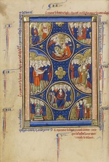 Scenes from the Life of Joseph; Wenceslaus Psalter, about 1250-1260. Creator: Unknown