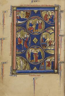 Scenes from the Life of Joseph; Wenceslaus Psalter, about 1250-1260. Creator: Unknown