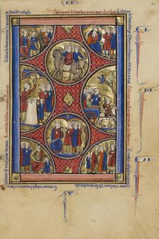 Scenes from the Life of Joseph; Wenceslaus Psalter, about 1250-1260. Creator: Unknown