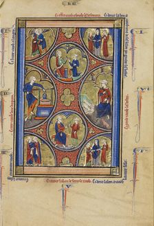 Scenes from the Life of Jacob; Wenceslaus Psalter, about 1250-1260. Creator: Unknown