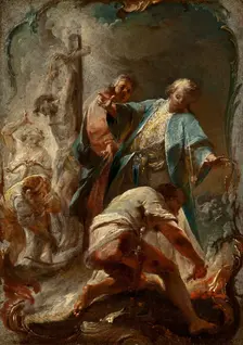 Scenes from the Life of Saint Arianus, c1755. Creator: Johann Wolfgang Baumgartner