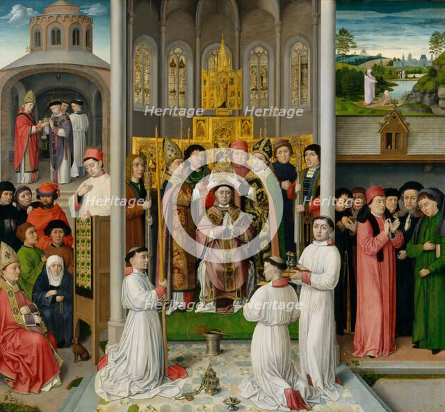 Scenes from the Life of Saint Augustine of Hippo, ca. 1490. Creator: Master of Saint Augustine.