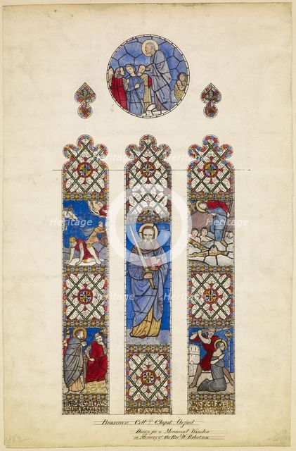 Scenes From the Life of St Paul, 1862. Creator: Philip Webb.