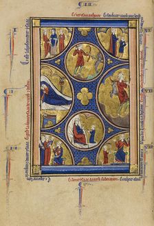 Scenes from the Lives of Isaac; Wenceslaus Psalter, Jacob, and Esau, about 1250-1260. Creator: Unknown