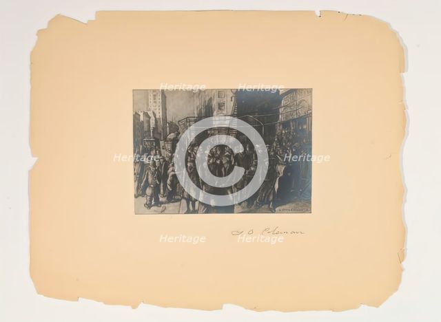 (Scenes from the Lives of the People, Portfolio) (Untitled), 1906. Creator: Glenn O Coleman.