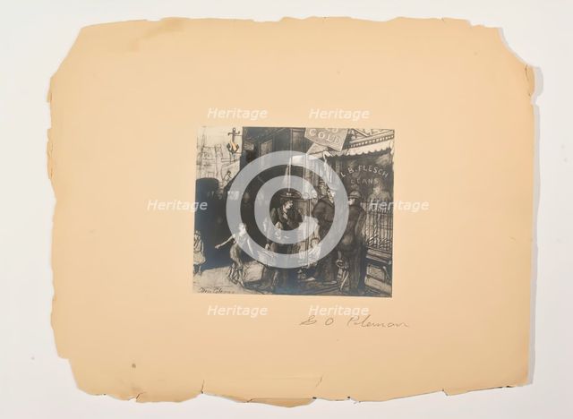 (Scenes from the Lives of the People, Portfolio) (Untitled), c. 1905-1906. Creator: Glenn O Coleman.