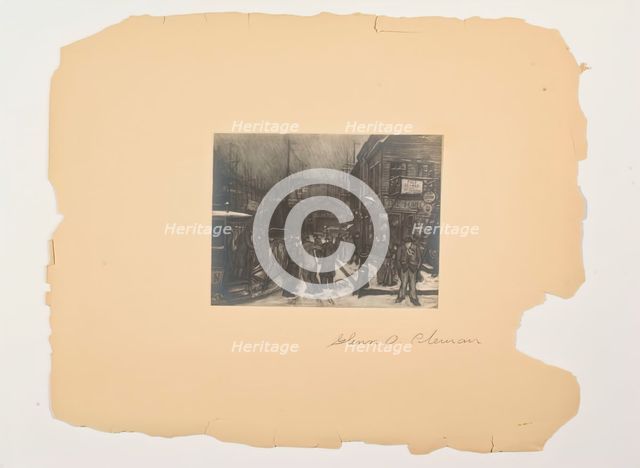 (Scenes from the Lives of the People, Portfolio) (Untitled), c. 1905-1906. Creator: Glenn O Coleman.