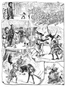 Scenes from the pantomimes, 1881. Creators: Unknown, George Cruikshank
