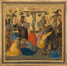 Scenes from the Passion of Christ: The Crucifixion [middle panel], 1380s. Creator: Andrea Vanni
