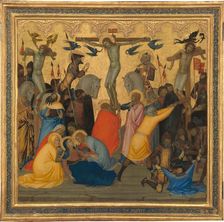 Scenes from the Passion of Christ: The Crucifixion [middle panel], 1380s. Creator: Andrea Vanni