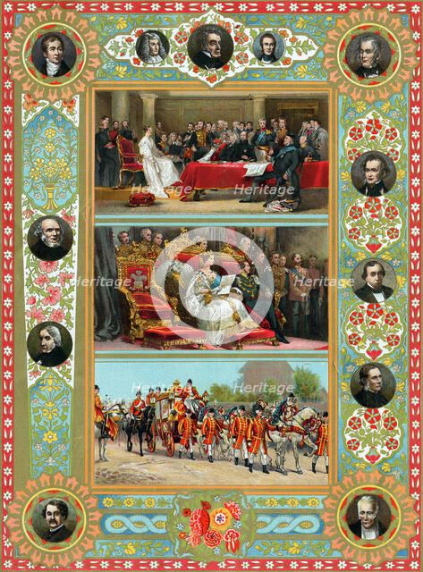 Scenes from the reign of Queen Victoria, 1887. Artist: Unknown