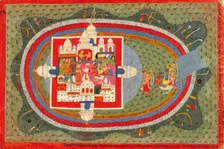 Scenes from the Story of Narakasura, Folio from a Bhagavata Purana..., between 1775 and 1800. Creator: Unknown