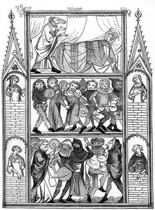 Scenes from the Story of Fauvel, 15th century, (1870)