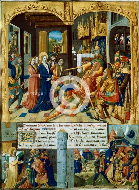 Scenes from the Seventh Crusade, 1248-1254 (15th century). Artist: Unknown