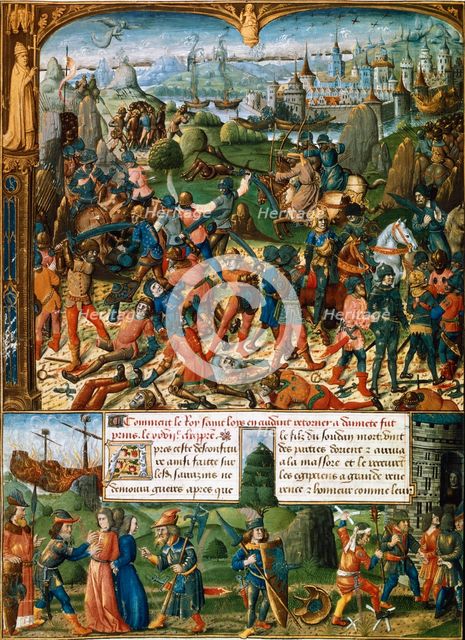 Scenes from the Seventh Crusade, 1248-1254 (15th century). Artist: Unknown