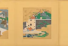 Scenes from The Tale of Genji (Genji monogatari), early 17th century. Creator: Tosa Mitsunori