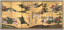 Scenes from the Tale of Genji, late 1700s. Creator: Tosa School (Japanese)
