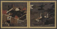 Scenes from The Tale of Genji, Momoyama period, late 16th century. Creator: Unknown
