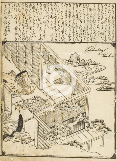 Scenes from the Tales of Ise (Weeping Women), 1670s-1680s. Creator: Unknown.