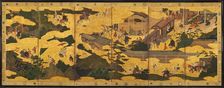 Scenes from the "Tales of Ise", mid-1600s. Creator: Unknown