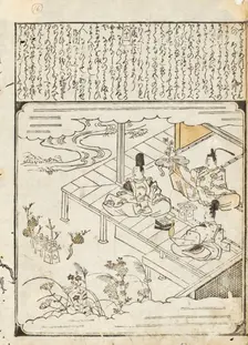 Scenes from the Tales of Ise (Narihira), 1670s-1680s. Creator: Unknown