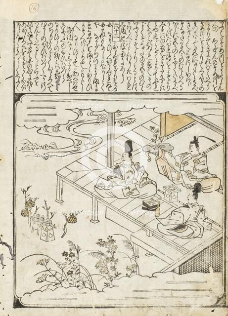 Scenes from the Tales of Ise (Narihira), 1670s-1680s. Creator: Unknown.