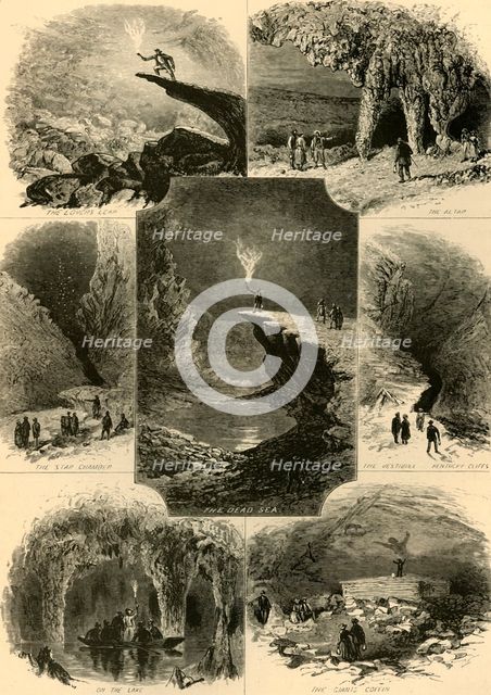 'Scenes in Mammoth Cave', 1874.  Creator: Alfred Waud.