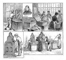 Scenes in a laundry, 1884