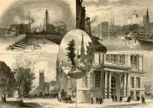 Scenes in Chicago 1874. Creator: James H. Richardson