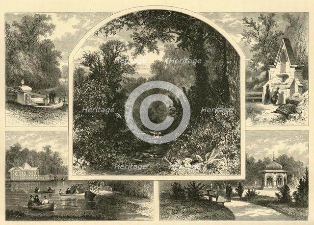 'Scenes in Druid Hill Park', 1874.  Creator: James H. Richardson.