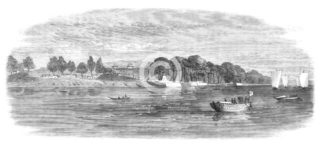 Scenes in Japan: palace of the Daimio at Agasi, 1864. Creator: Unknown.