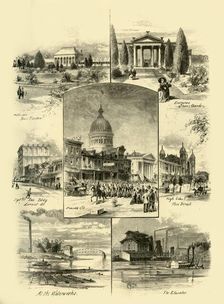 Scenes in St. Louis 1874. Creator: Alfred Waud