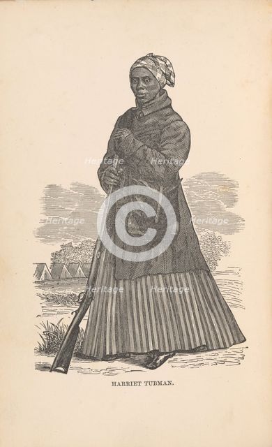Scenes in the life of Harriet Tubman, [Frontispiece], 1869. Creator: George R Lockwood.