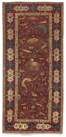 Scenic Animal Carpet, c. 1625. Creator: Unknown