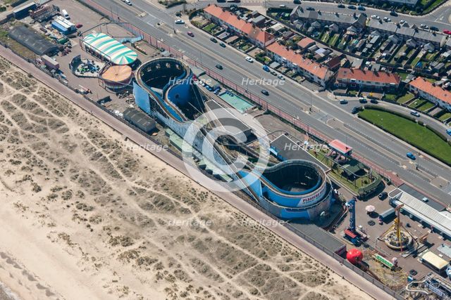 Scenic railway type roller coaster, Great Yarmouth, Norfolk, 2015. Creator: Historic England.