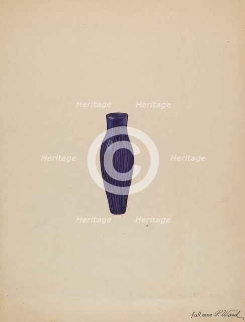 Scent Bottle, 1935/1942. Creator: Paul Ward.