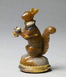 Scent Bottle and Box in the form of a Squirrel , c. 1760. Creator: Unknown
