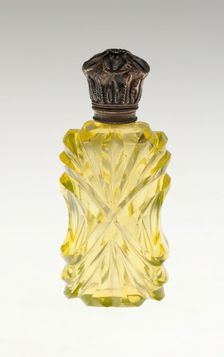 Scent Bottle, Bohemia, c. 1840/50. Creator: Bohemia Glass