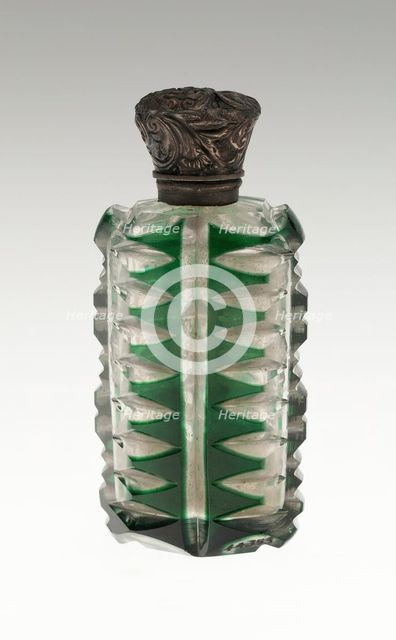 Scent Bottle, Bohemia, c. 1840/50. Creator: Bohemia Glass.
