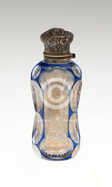 Scent Bottle, Bohemia, c. 1840/50. Creator: Bohemia Glass.